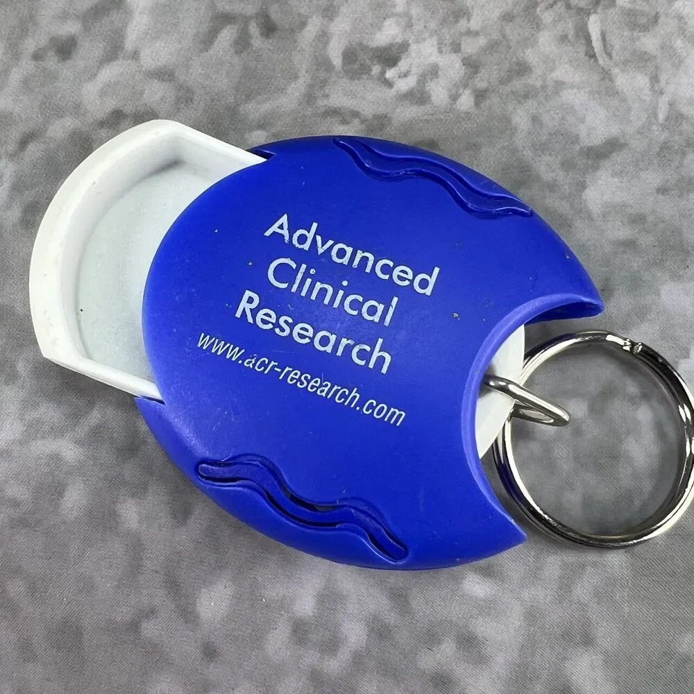 Advance Clinical Research Pill Carrier Case Keychain Keyring