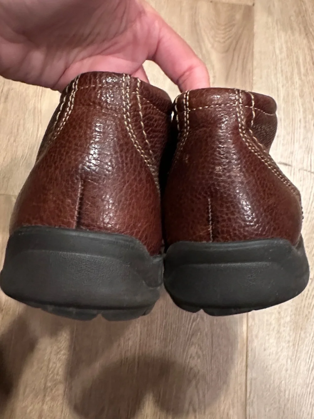 Bostonian Duralite Men's Brown Leather Lace-Up Business Casual Ankle Boot, Sz 11