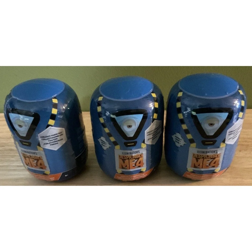 Illumination's Despicable Me 4 Mini Collectible Plush, Series 1, Set‎ Of 3, NIP