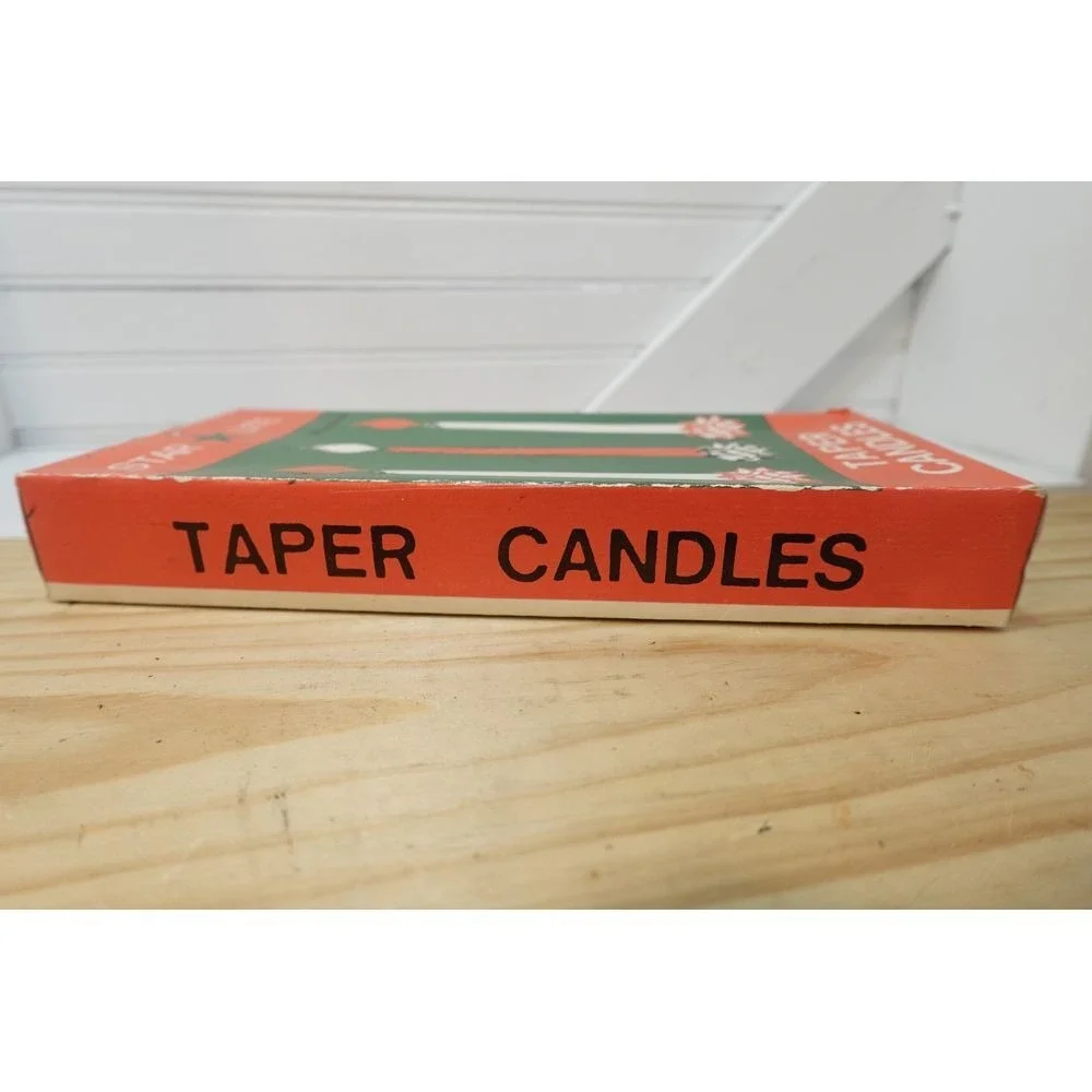 Vintage Christmas Candles‎ White 10