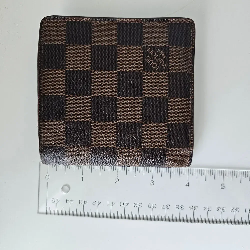 LV Louis Vuitton Damier Ebene Marco Bifold men Wallet