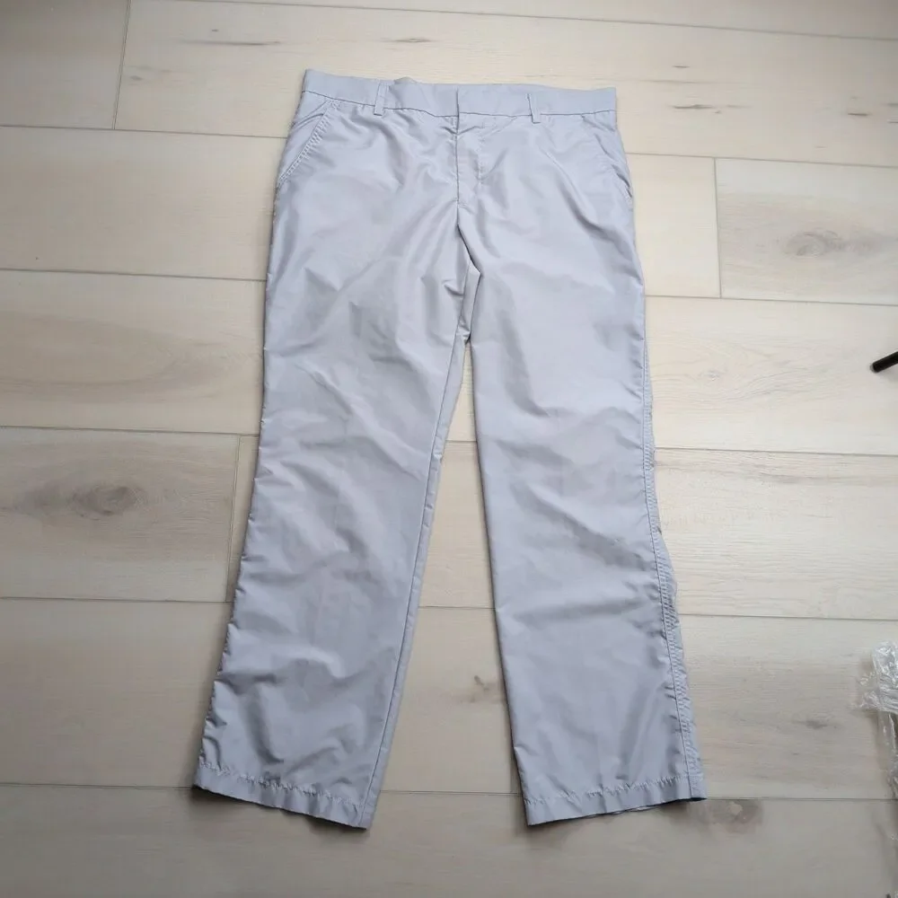 J Lindeberg Pants Mens 36x32 Golf Regular Fit Micro Twill‎ Straight Leg Gray