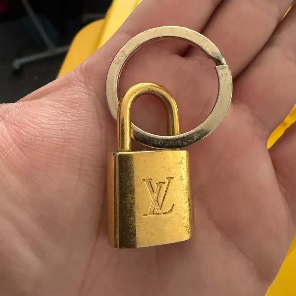 Louis Vuitton Gold Padlock Keychain