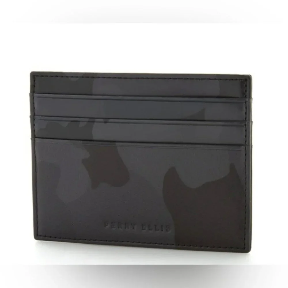 Perry Ellis Portfolio Camo Six Slot Card Case NIB