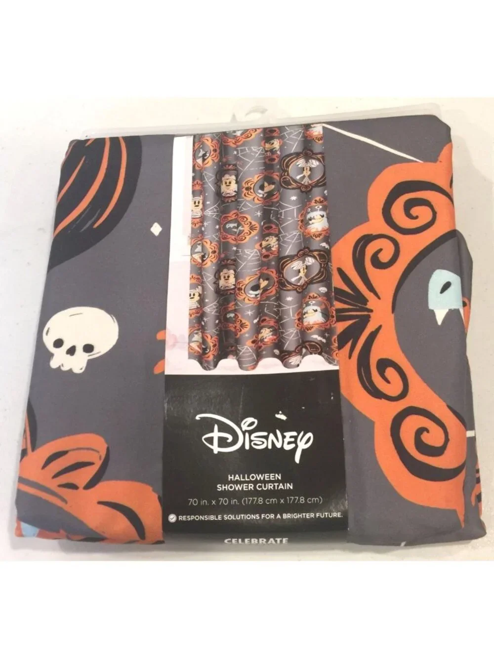 Disney Mickey Mouse & Friends Halloween Shower Curtain 70