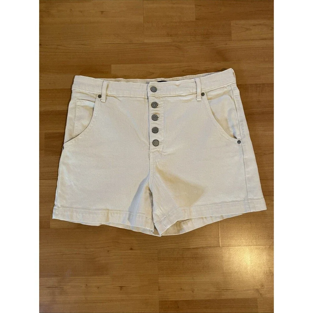 Banana‎ Republic Size 31/12 Ecru Ivory Button Fly 4