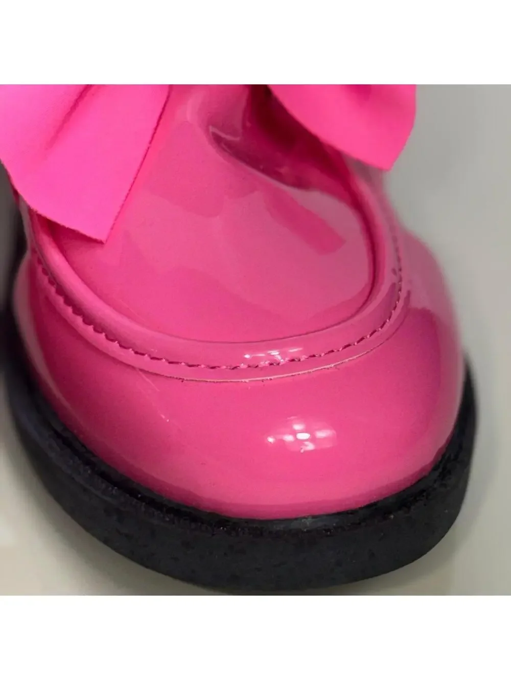 Altaolain Pink Patent Bow Loafers Women’s Size 42 NWOT