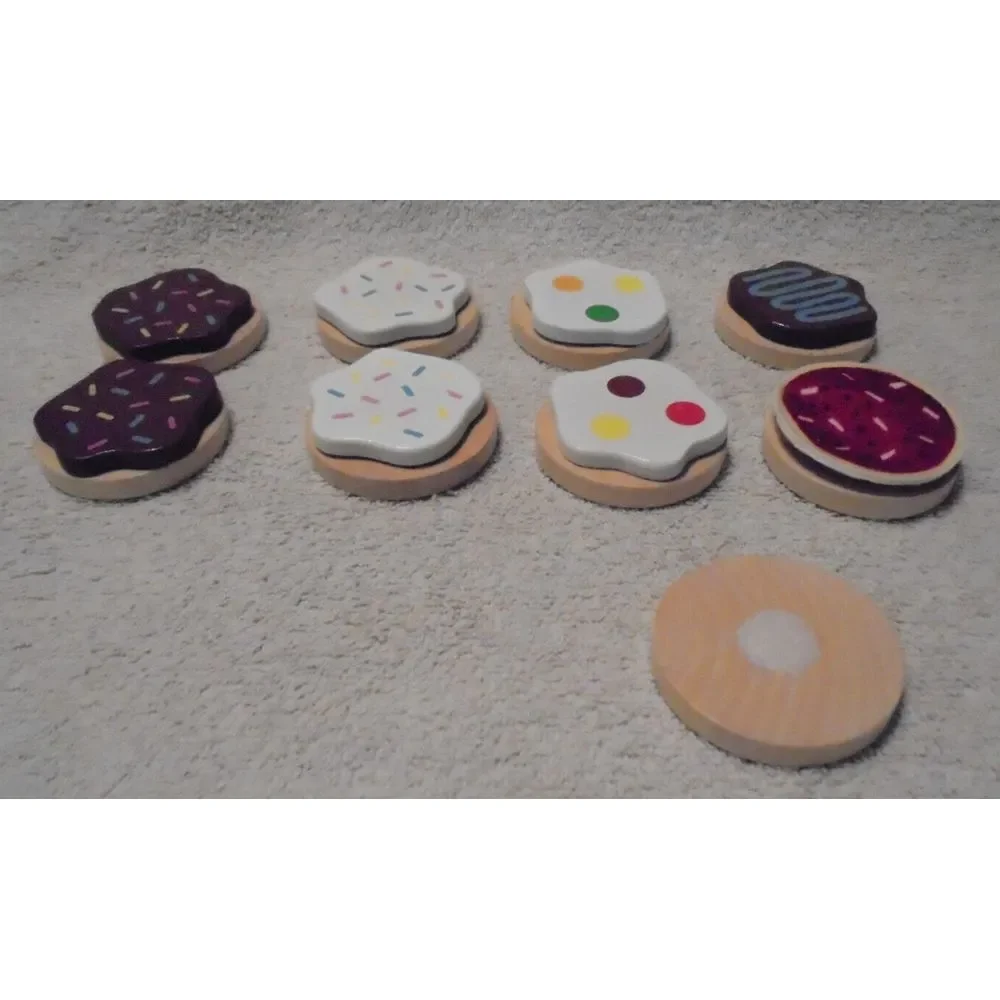 Melissa And Doug Wooden Slice And Bake Wooden Cookie Set REPLACEMENT‎ COOKIES