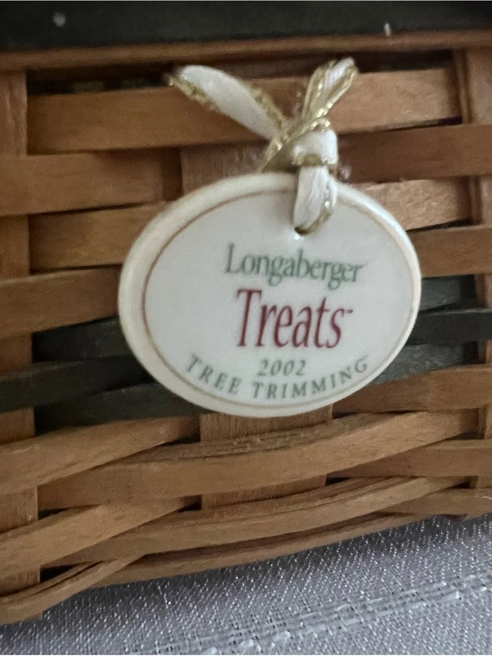 Longaberger woven treat
