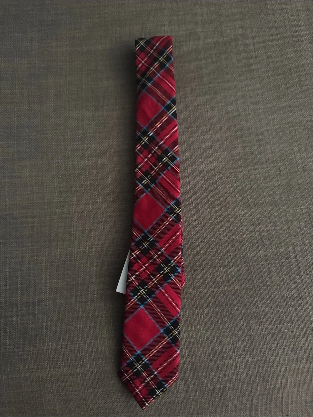J. Crew Crewcuts Boy’s Red Plaid Tie