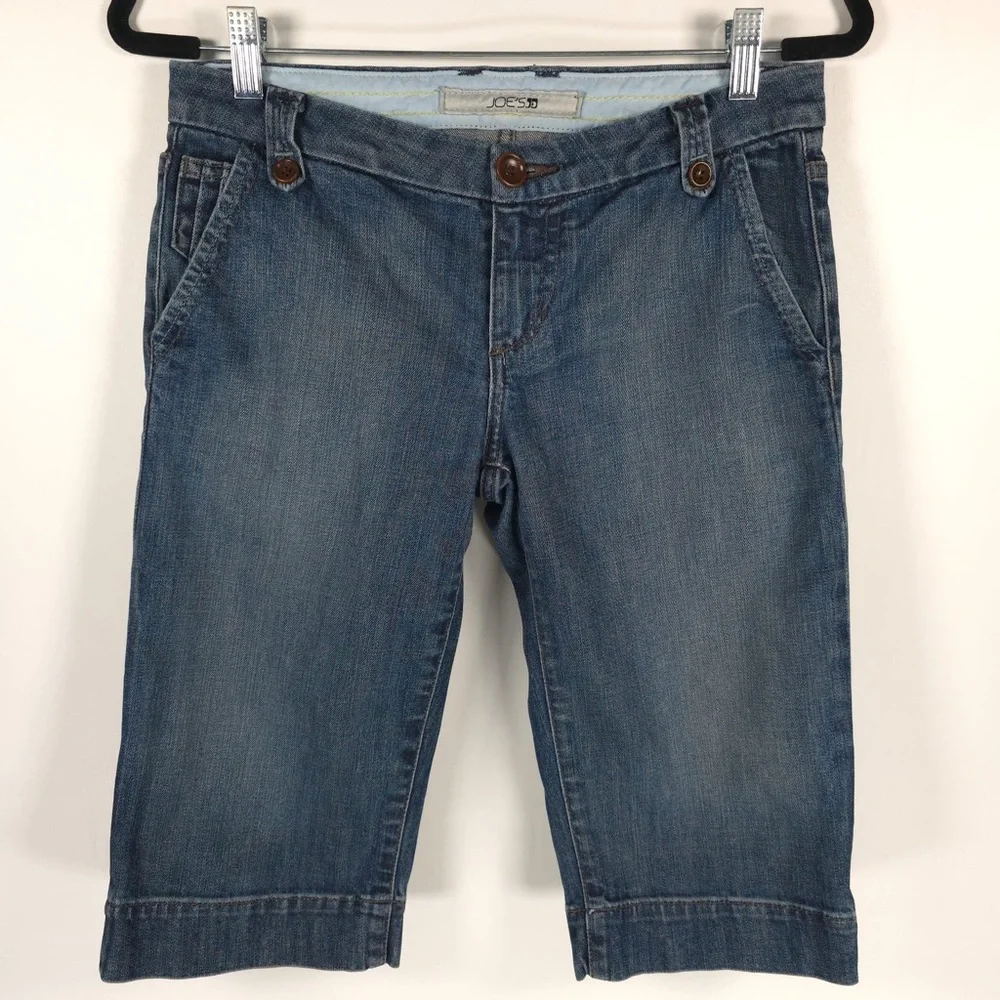 JOE’S Bermuda Denim Long Jean Shorts 49BY5169 Cut‎ J00784 Size W28