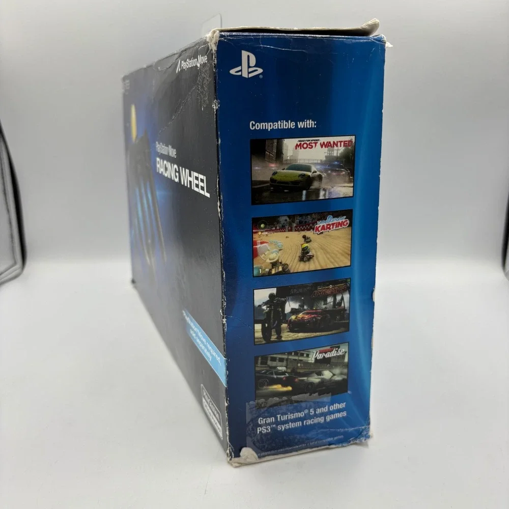 Sony PlayStation Move Racing Wheel PS3 Black CECHYA-ZWA1 Accessory OPEN BOX