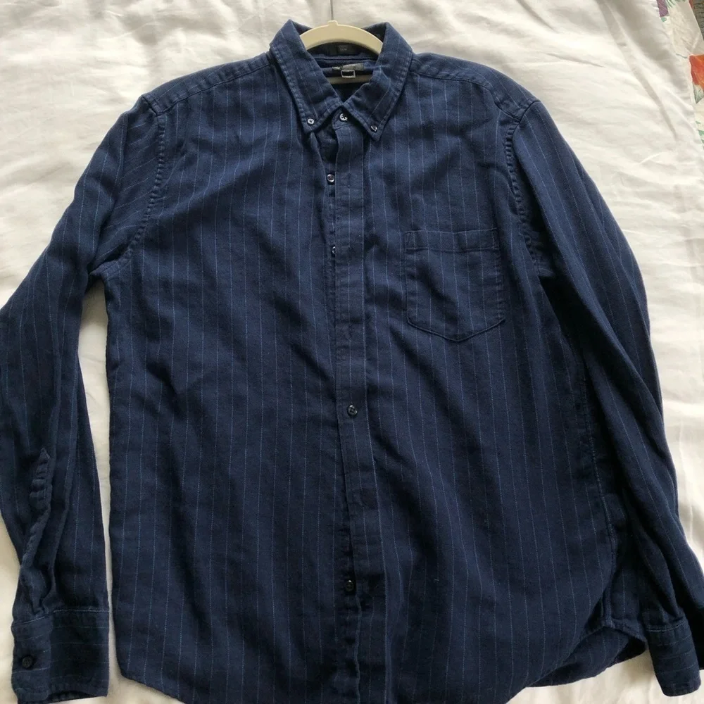 J. Crew Stripe Long Sleeve Button Down