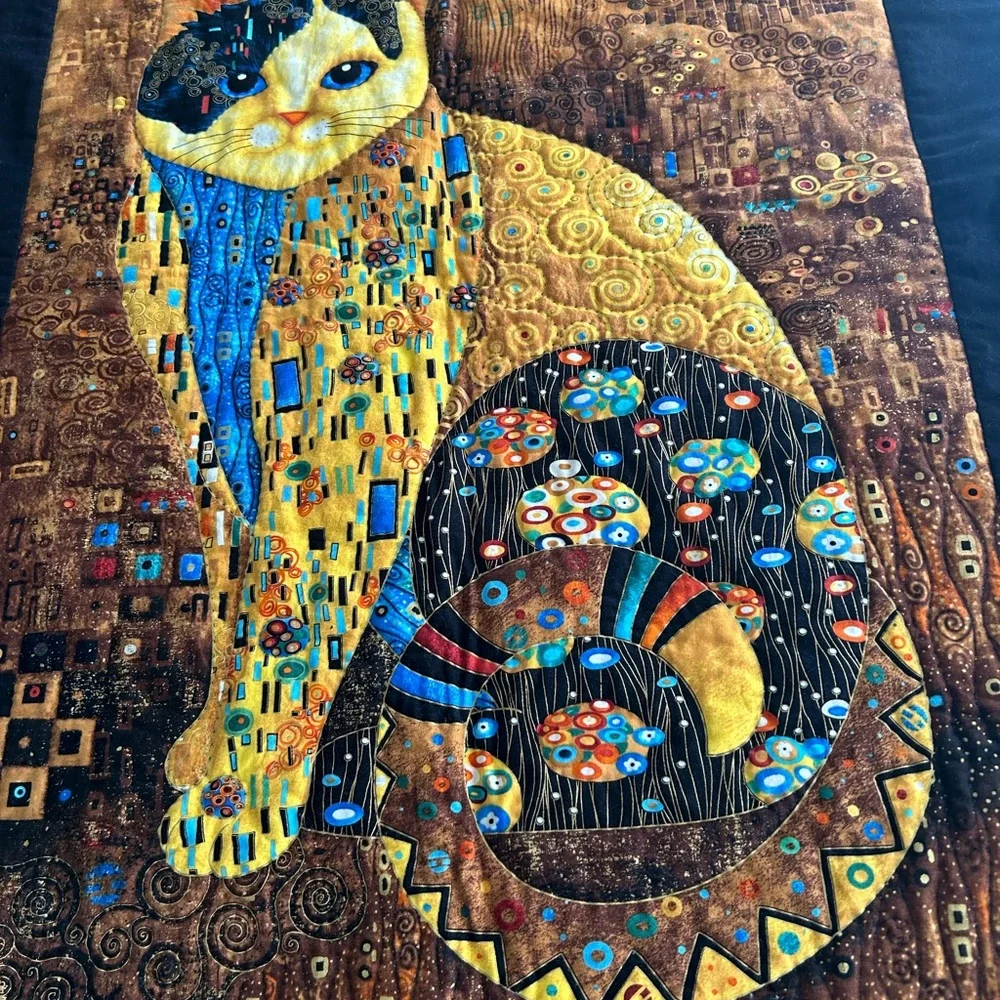 Handmade multicolored cat