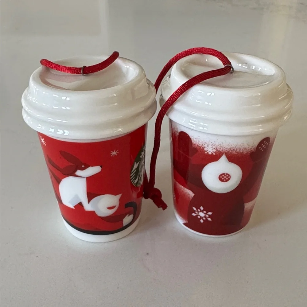 Starbucks pair ornaments