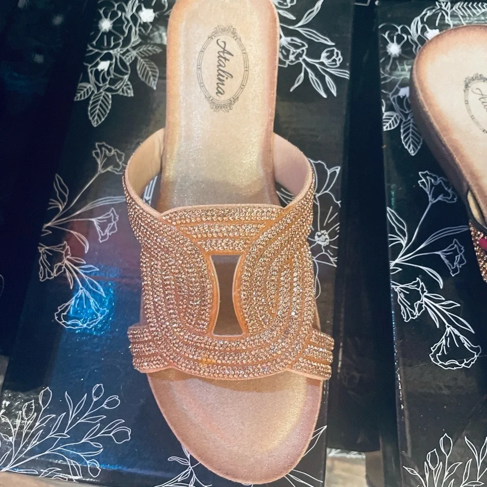 Italina metallic champagne