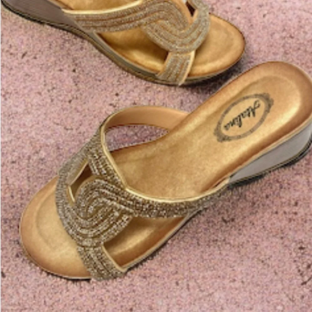 Italina metallic champagne