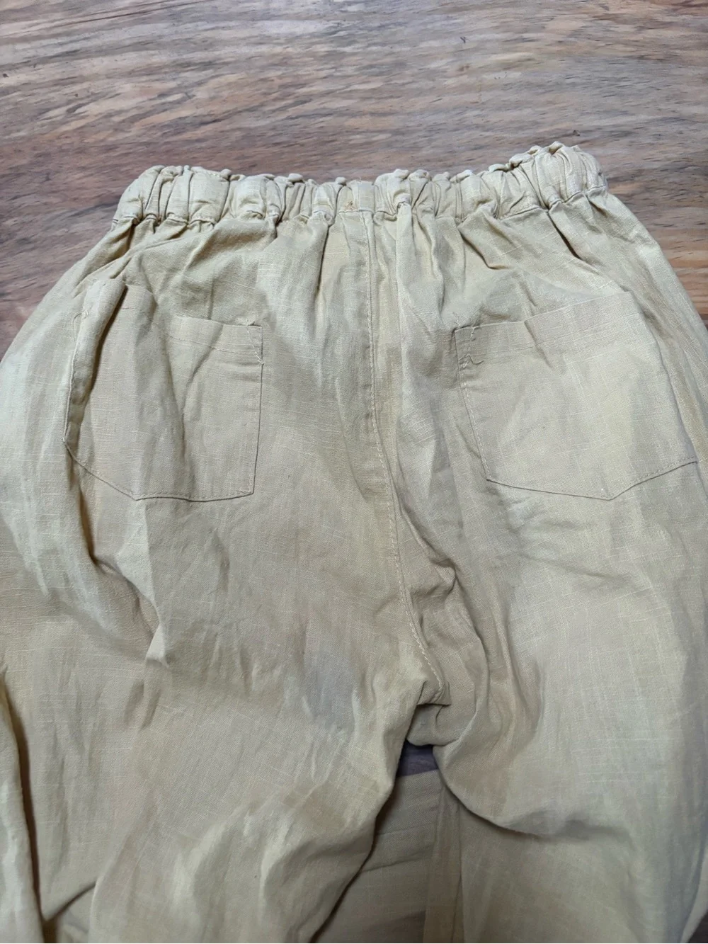 Lua De Champagne linen chinos