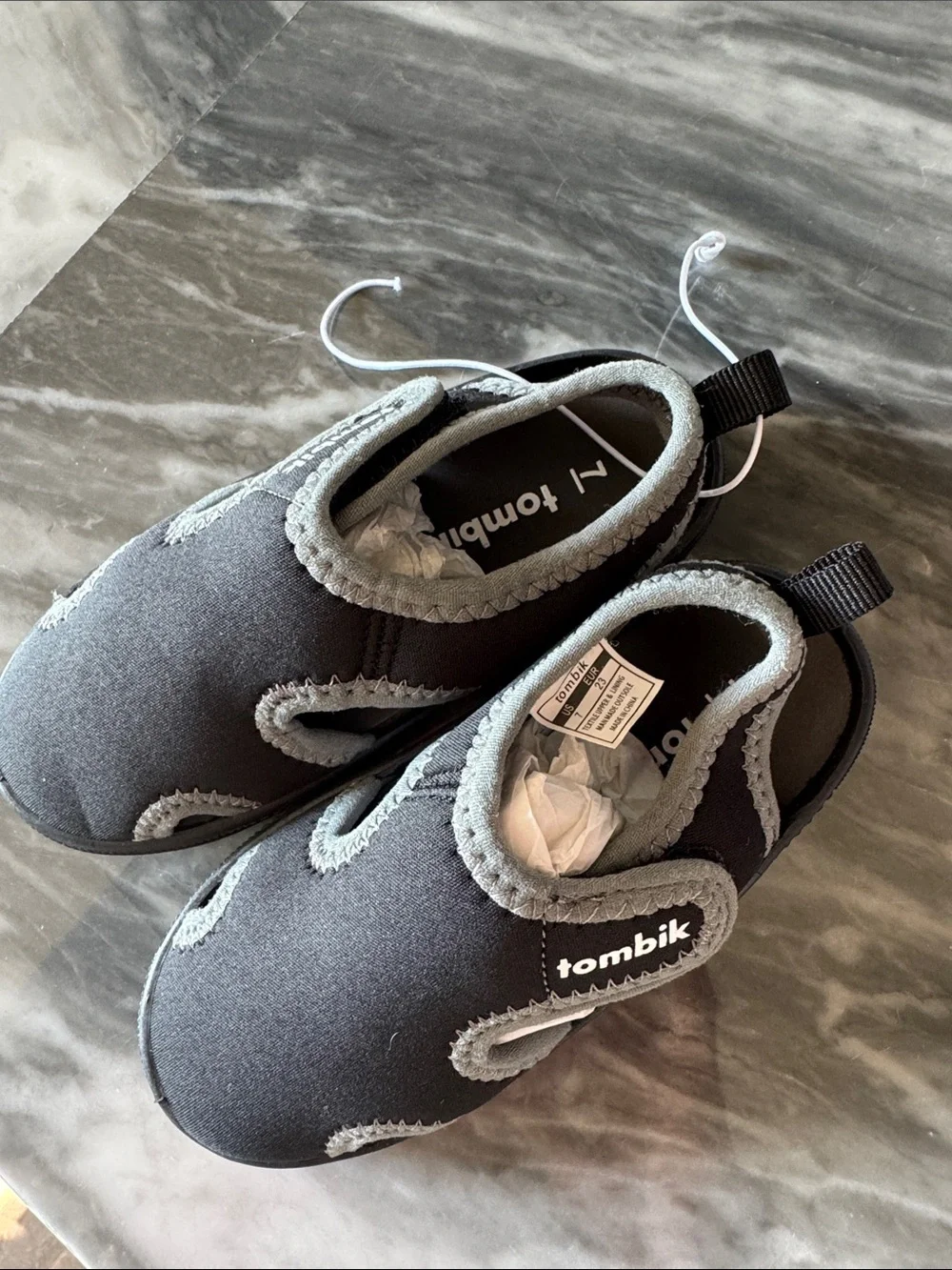 Kids' Gray Easy-On Water Shoes