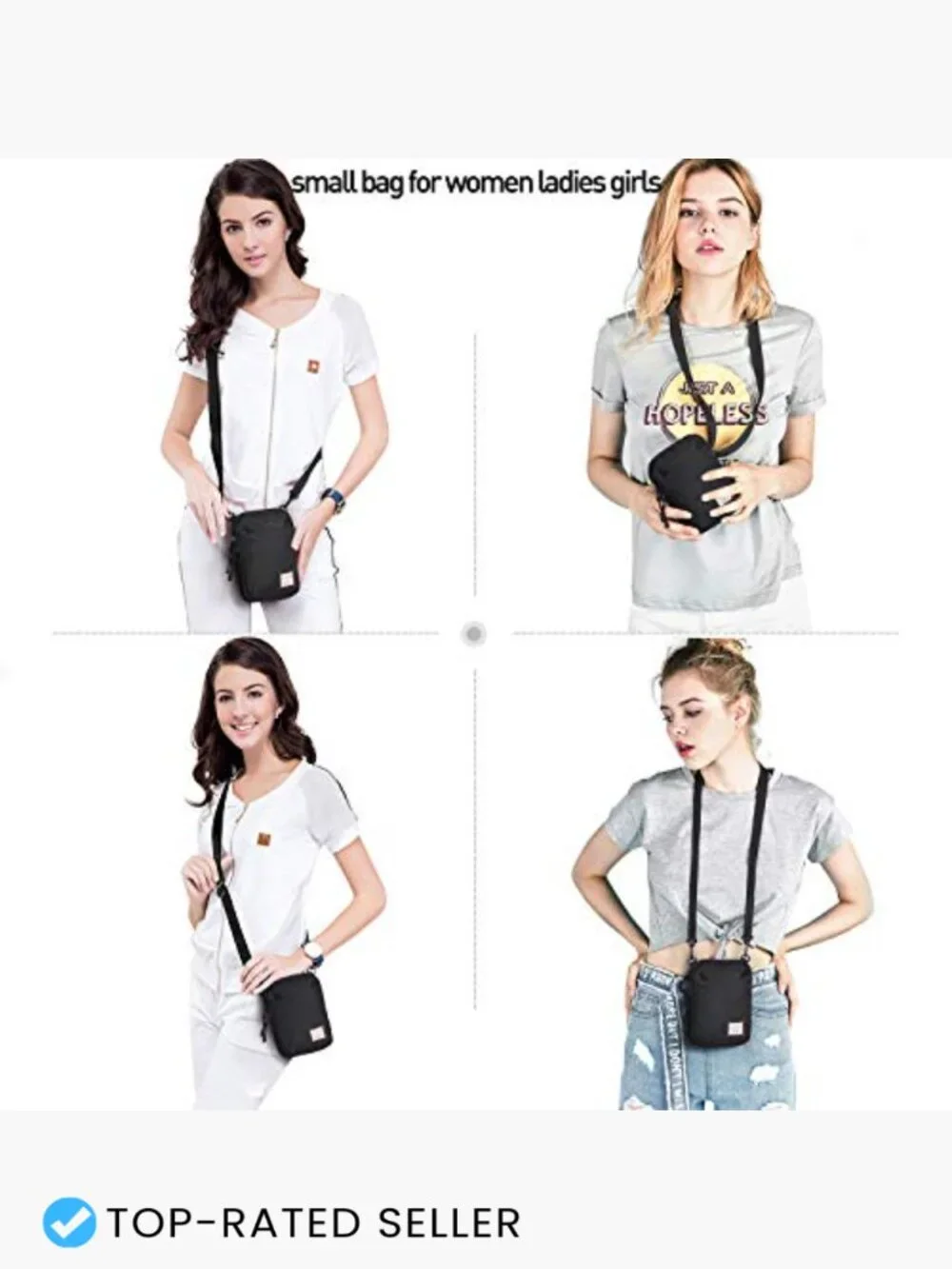 Mini Crossbody Bag Messenger Satchel Shoulder Adjustable Sling Travel