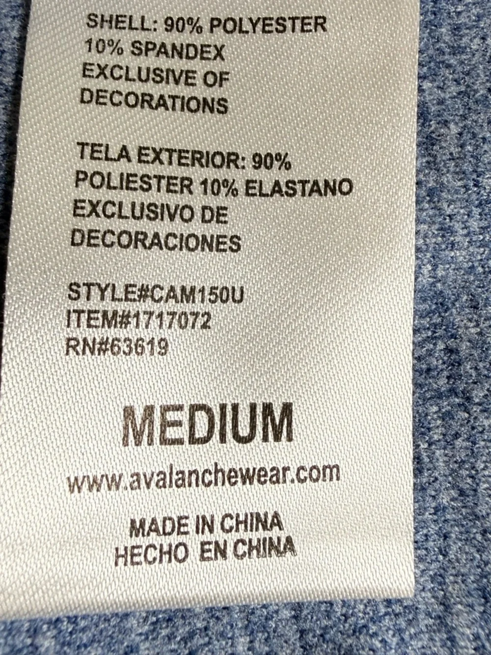 Avalanche Blue Quarter‎ Zip Pullover Medium Athletic Lightweight Jacket Gorpcore