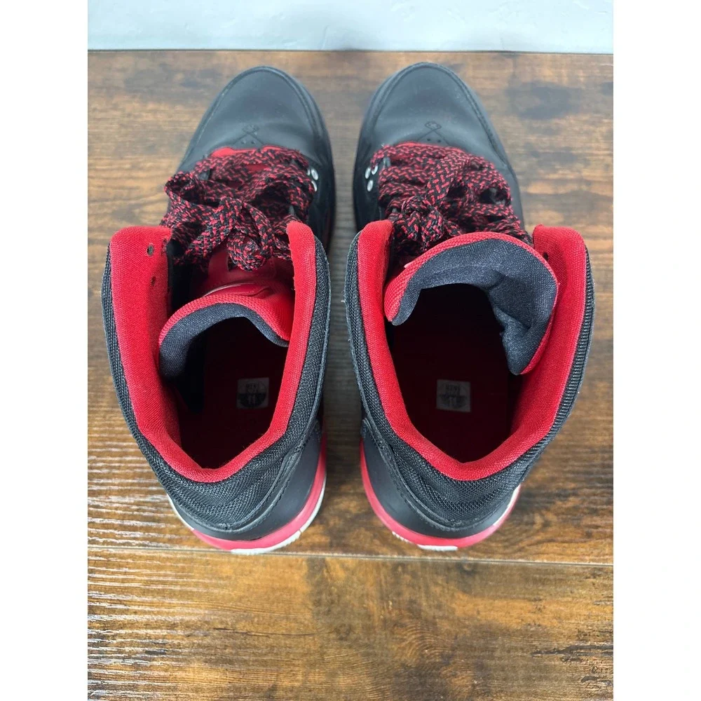 Jordan Flight Origin Mens 11 Black Gym Red White Mid Sneakers 599593-001