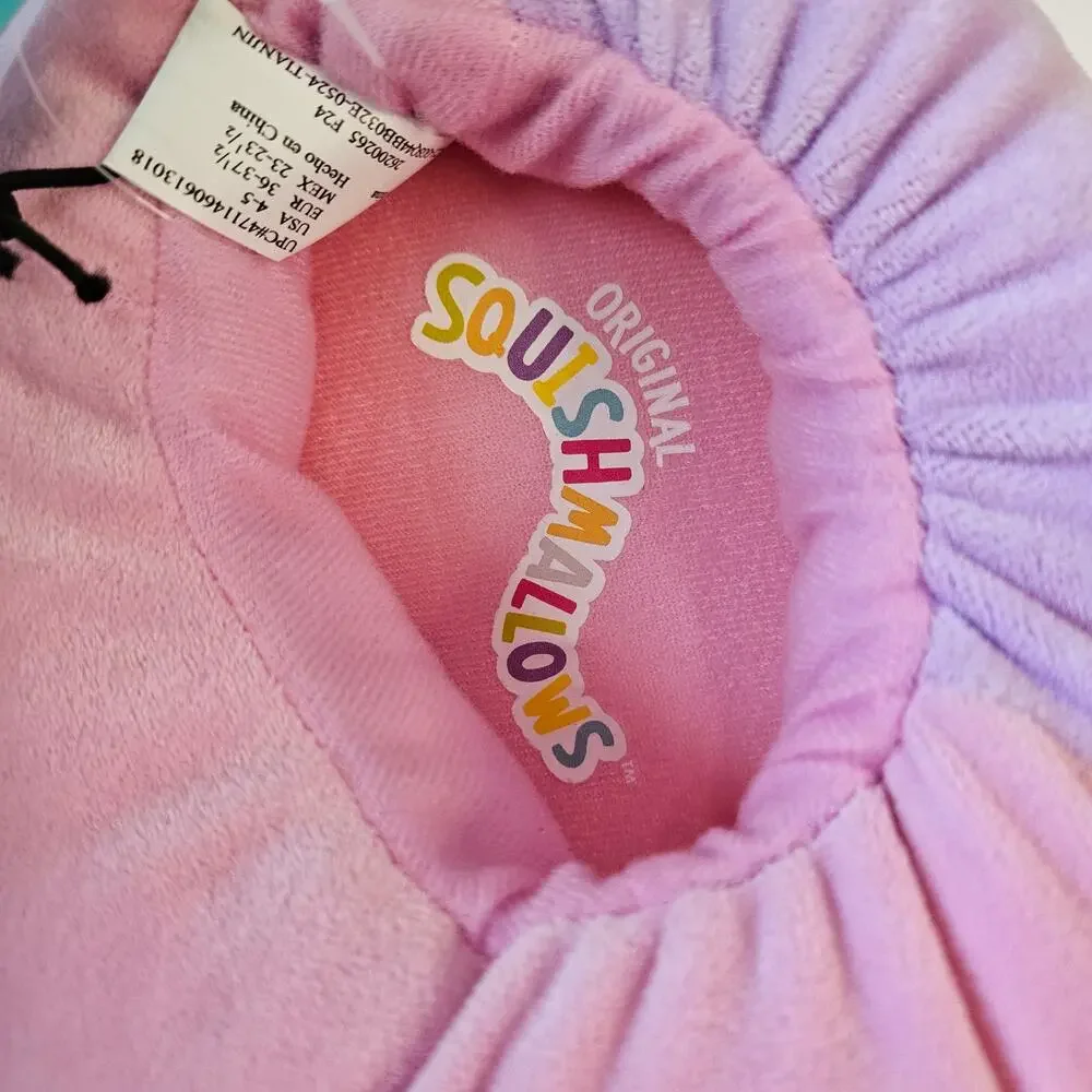 Squishmallows Kids Slippers Pink Size 4-5