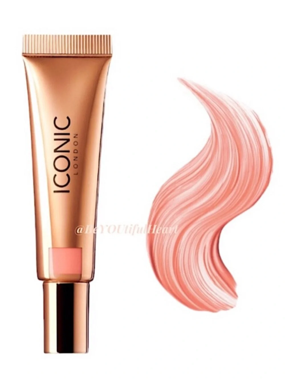 Iconic London Sheer Cream Blush in Cheeky Coral, 0.42 fl oz / 12.5 ml