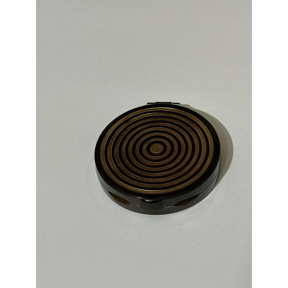 Vintage Germaine Monteil Superglow SolidSatin FRENCH ROSE Pressed Powder Compact