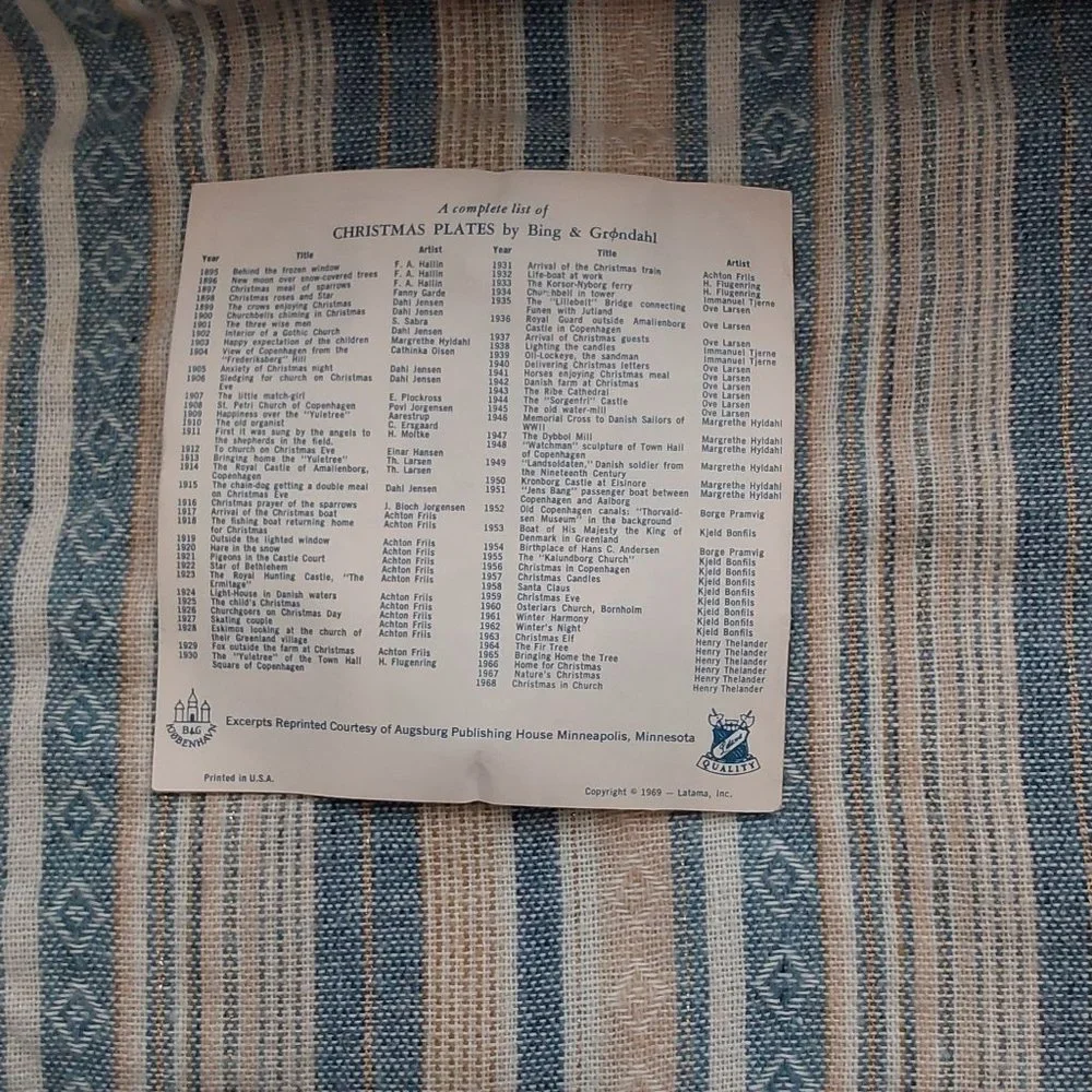 Royal Copenhagen vintage “christmas