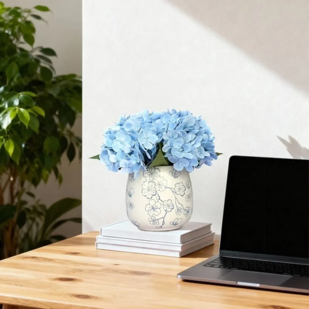 My Texas House faux hydrangeas