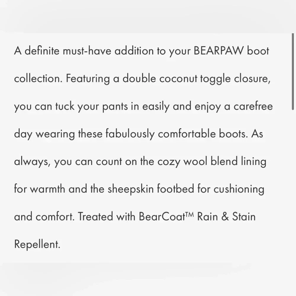 BEARPAW Rosaline Toddler Suede, sheepskin & Wool blend lined booties - 9