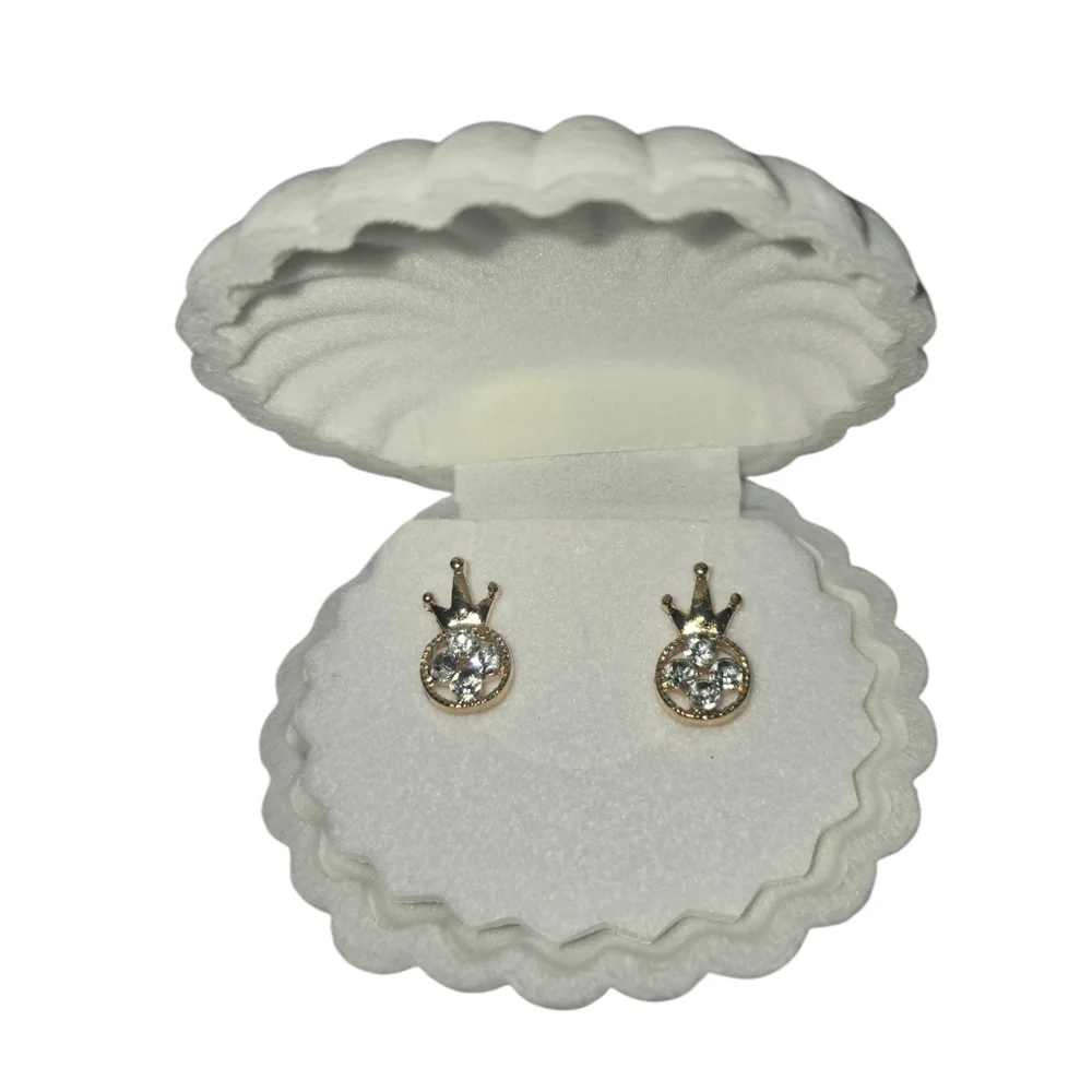 Gold Crown Earrings‎ (NWOT)