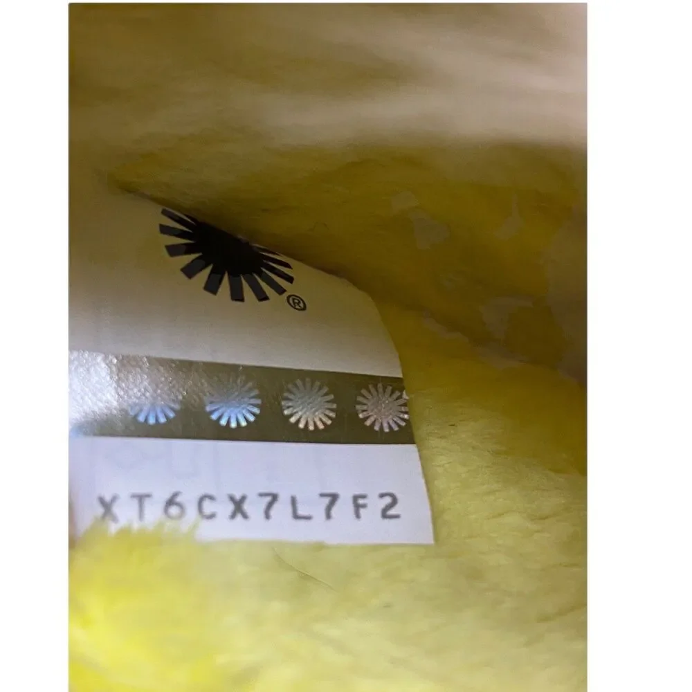 UGG Shoes Kids 4 Yellow‎ Slides Fluff Yeah Tie Dye 1120033K Casual Fluffy Comfy