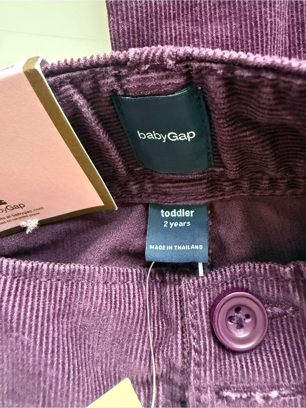 NWT Gap Corduroy Pants size 2