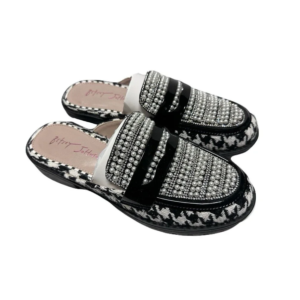 Betsey Johnson embellishments houndstooth