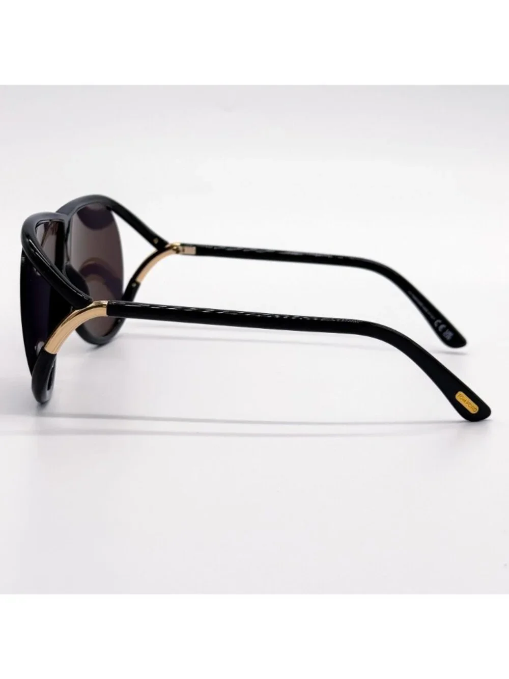 New Tom Ford Axel TF1197 01A Black Shield Unisex Sunglasses Authentic