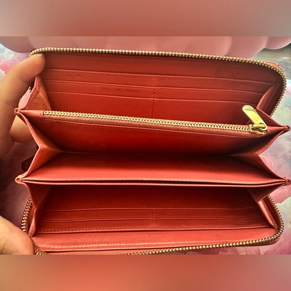 Dior Cannage Wallet (EUC; Pink)