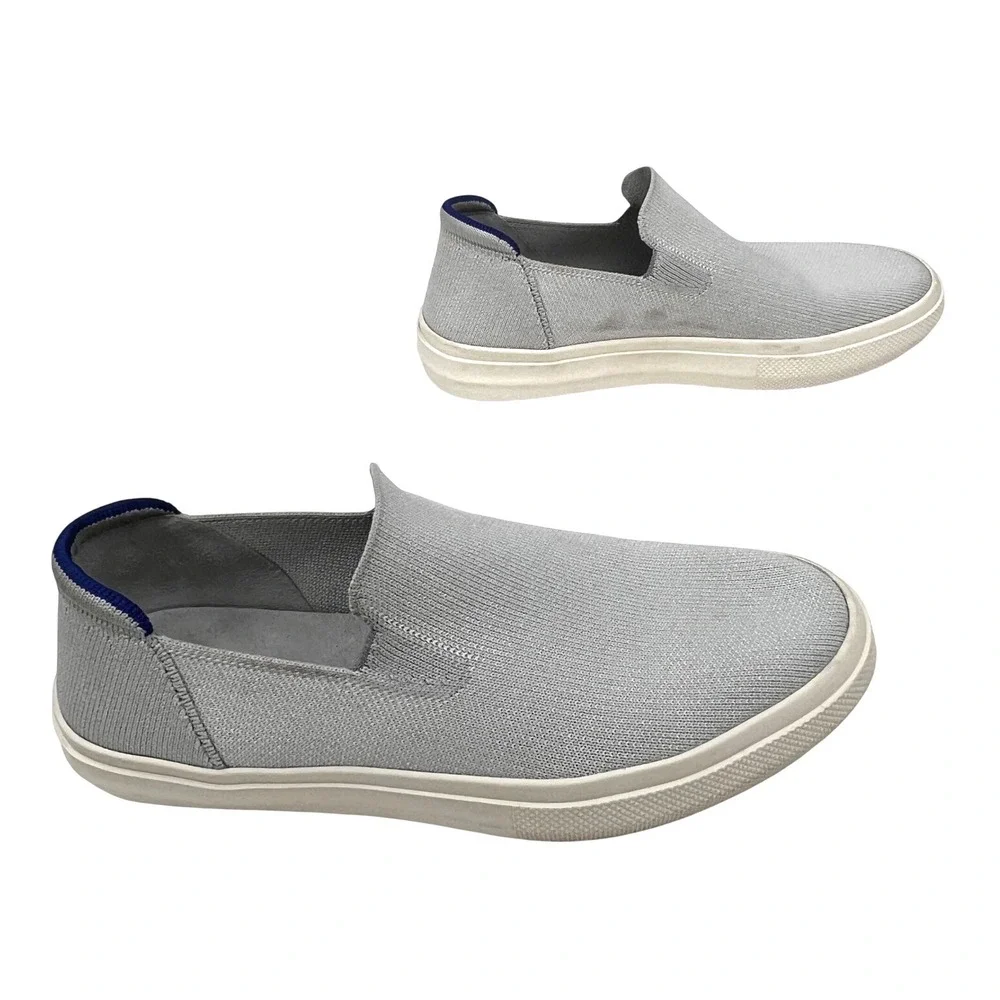 Rothys The Original Slip On City Sneakers Grey Shoes Unisex Womens 8 | Men's 6.5