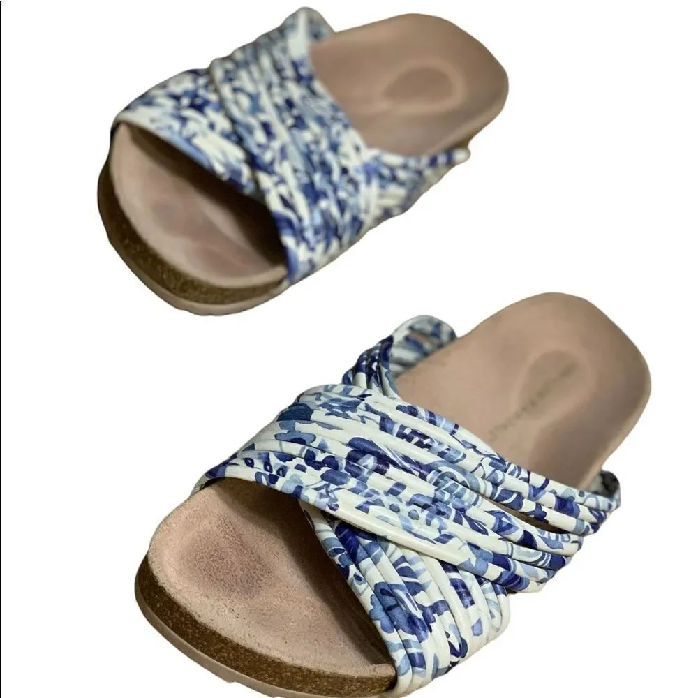 Loeffler Randall Floral Petra Cork Sandals