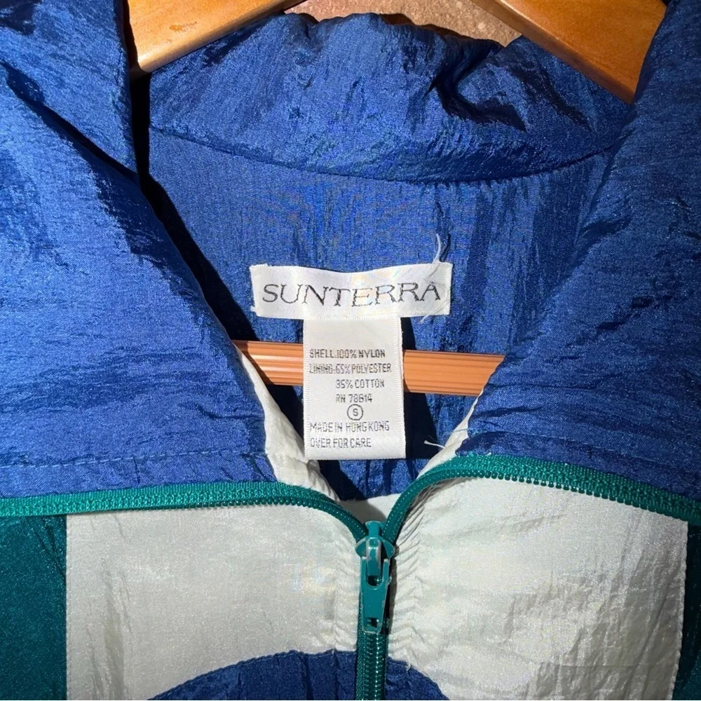 Vintage 90s Sunterra Colorblock Windbreaker Jacket – Size Large
