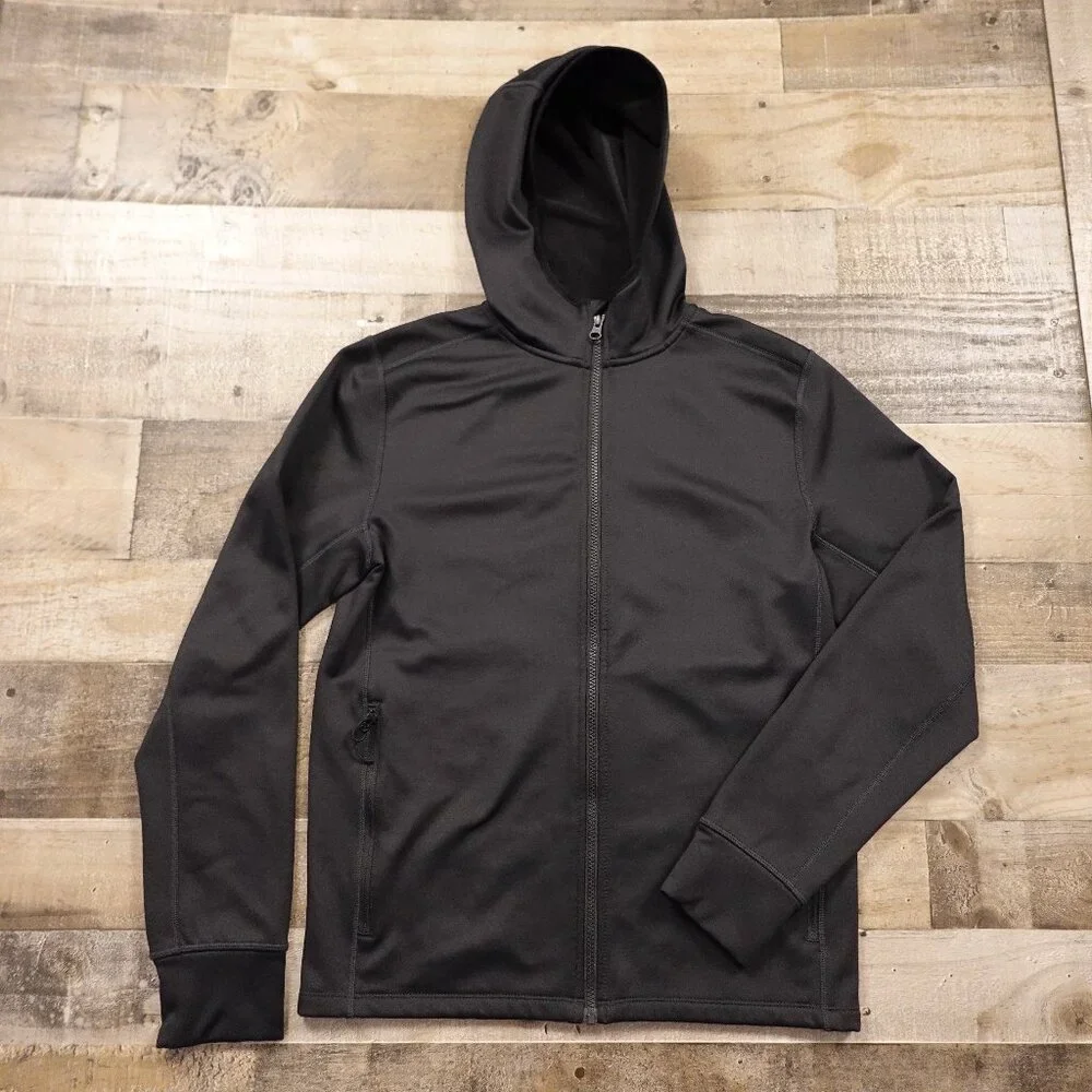 Stoic‎ Tech Fleece Full Zip Hoodie Jacket - Black, Men’s Medium