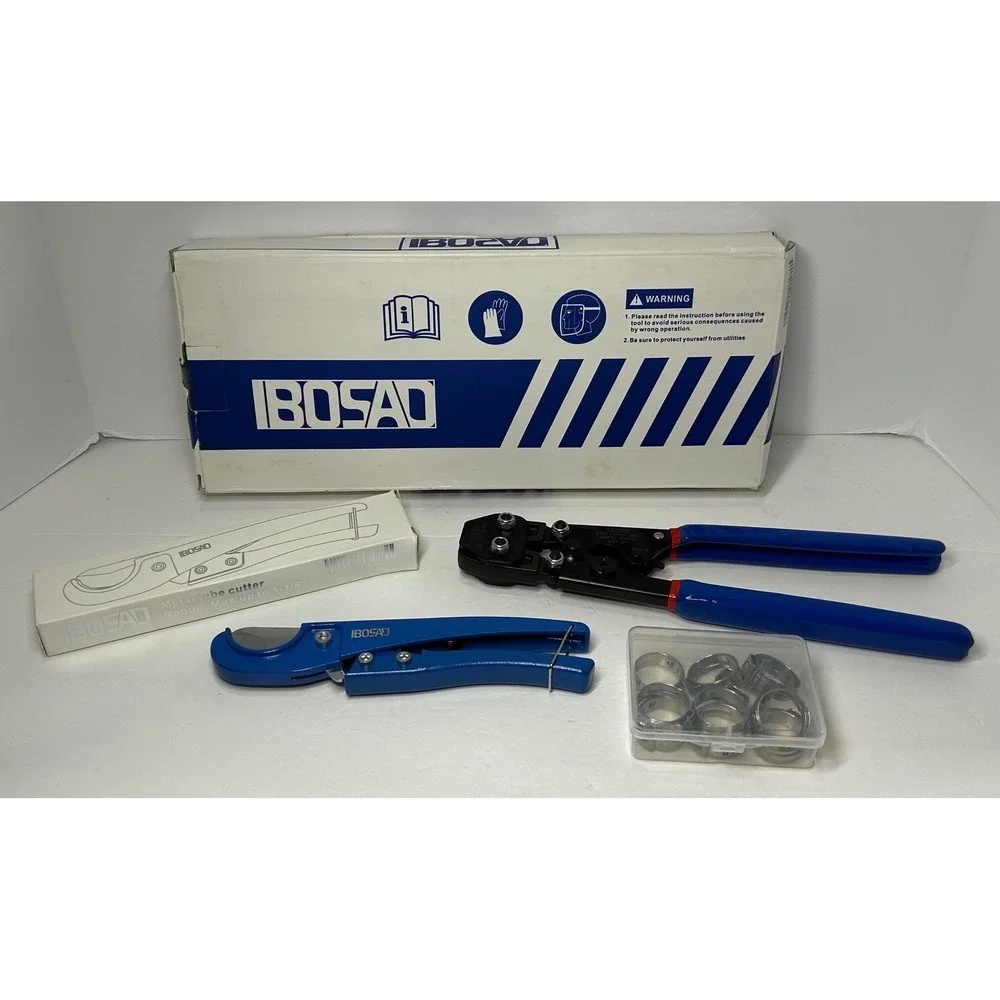 IBOSAD PEX Cinch Clamp‎ Tool Kit All in One Pipe Cutter and Rings