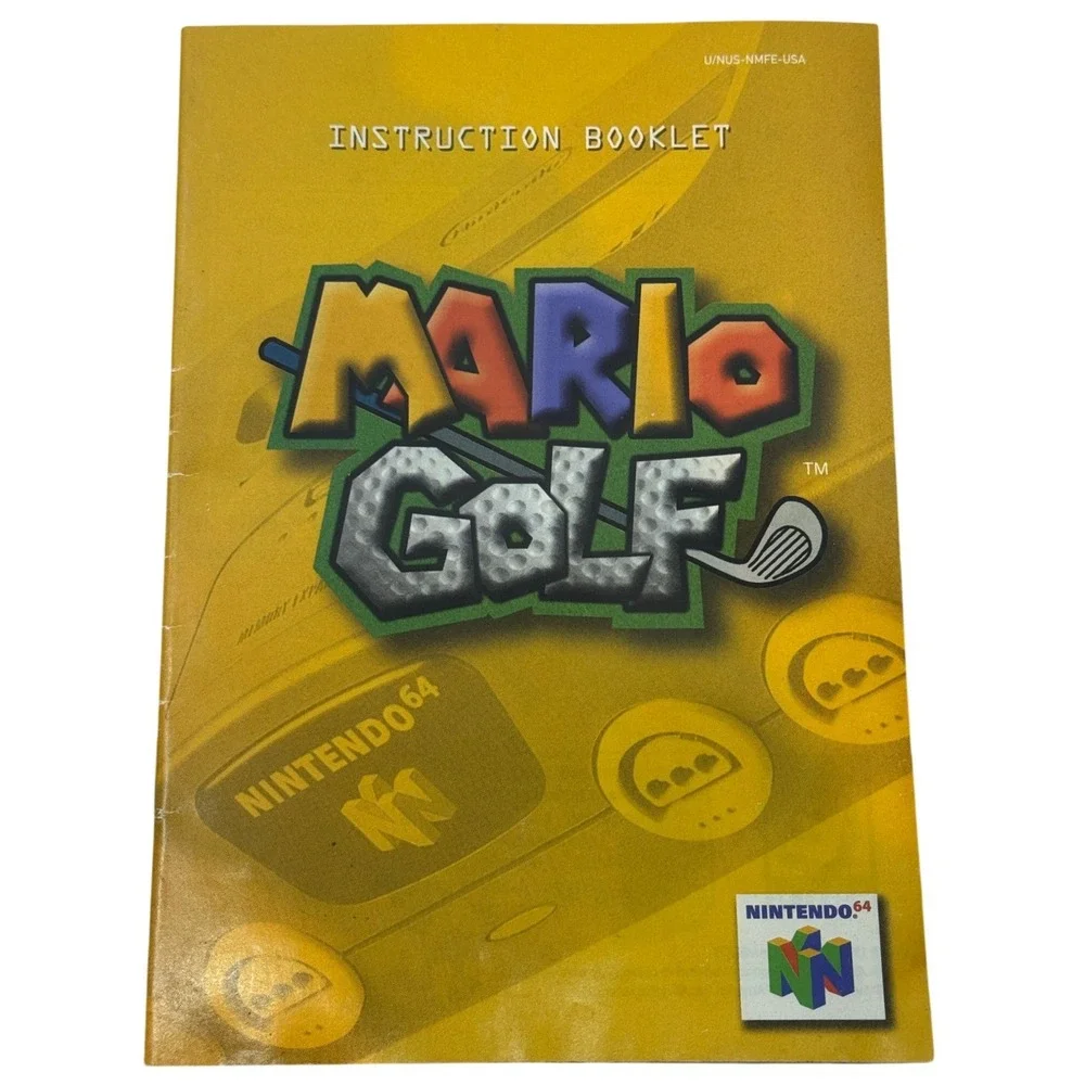 Mario‎ Golf Nintendo 64 N64 Instruction Booklet Manual U/NUS-NMFE-USA