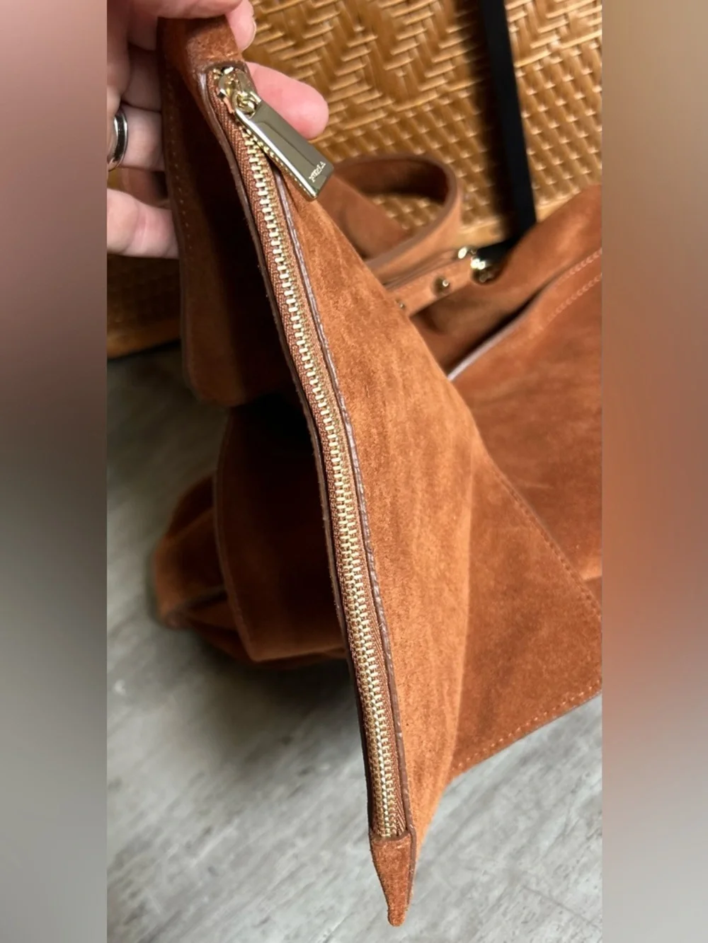 Furla minerva suede