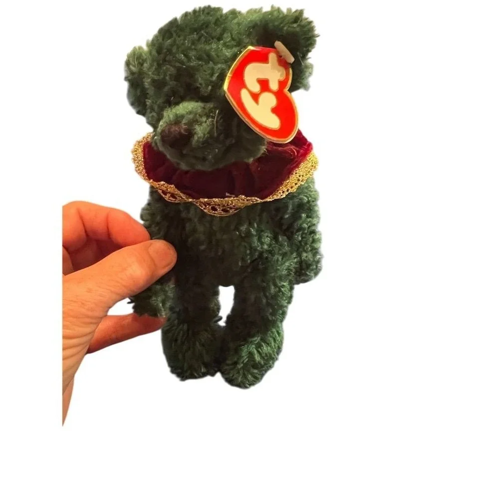 Ty Attic Treasures Laurel the Bear 1993‎ Vintage Green Plush Toy