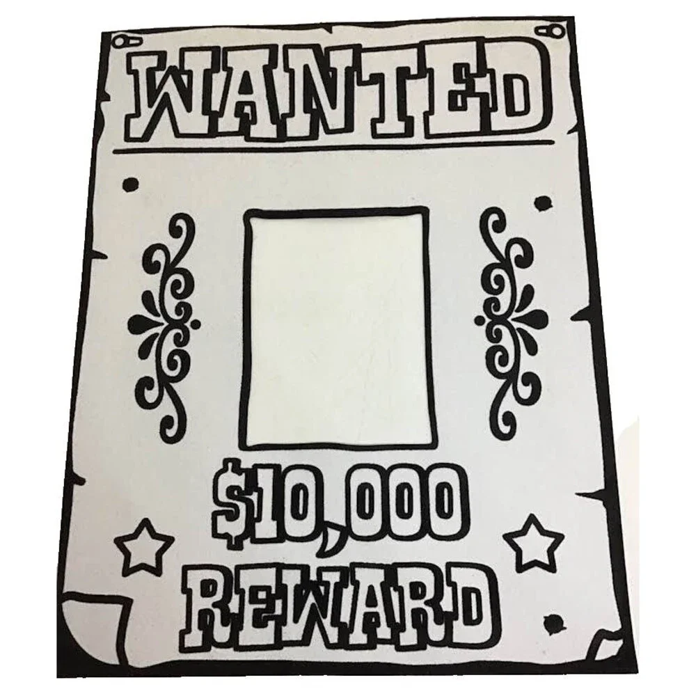 VBS Vacation Bible School Wild West Wanted $$ Reward Photo Kids Party Birthday 8