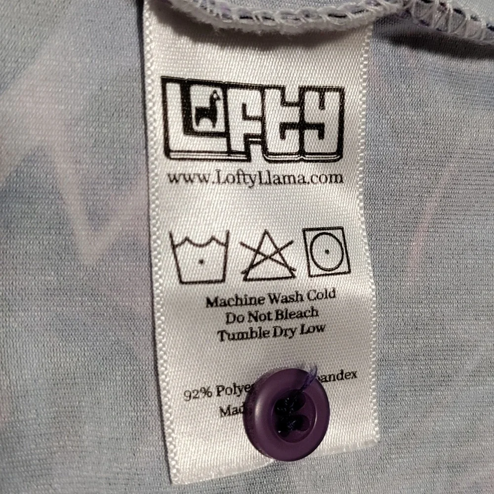 Lofty Llama Golf Polo Shirt Mens Large Bermuda Transfusion‎ Floral Geometric AOP