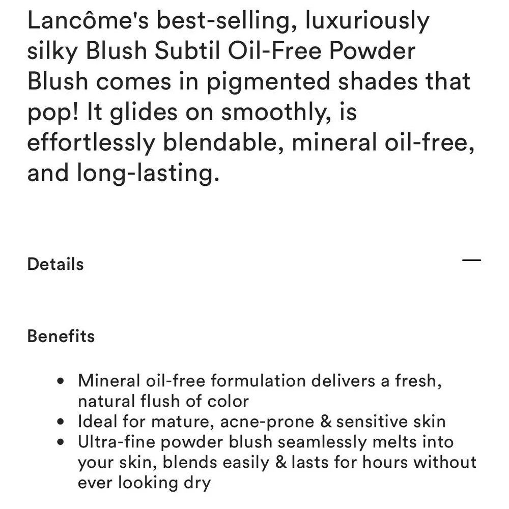 Lancome lancôme blush