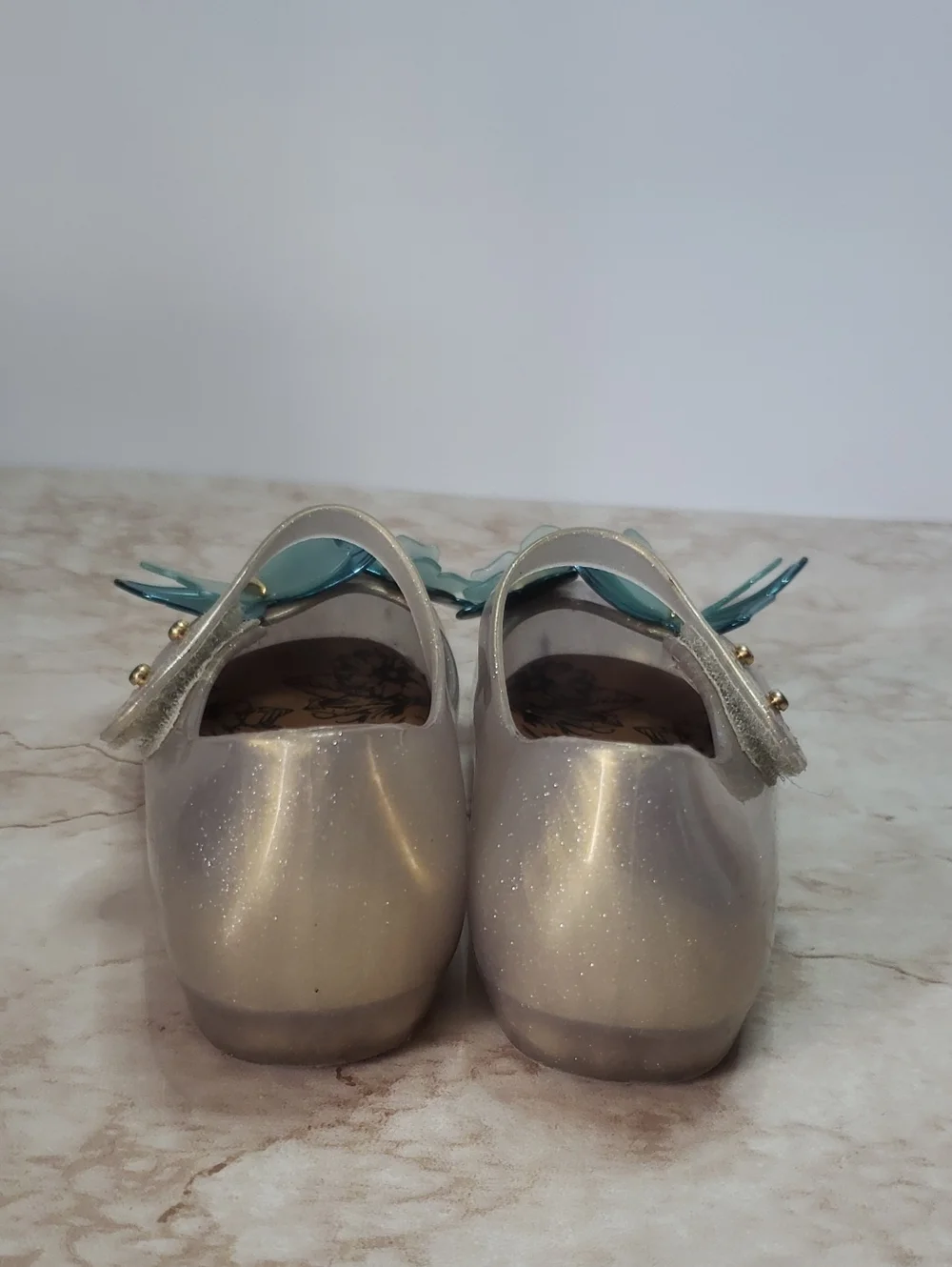 Mini Melissa sparkly gold